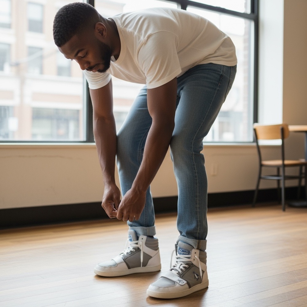 Original Penguin Stylish Gray and White Sneakers